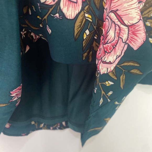 NWT Lulus XS Swing Floral Mini Bell Split Sleeves Dress - Picture 7 of 11